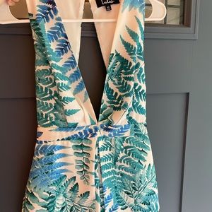 Lulus deep v neck romper